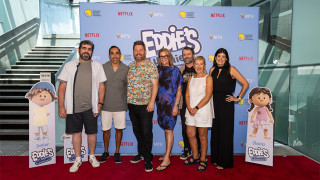 Eddie's Lil' Homies team turns out to celebrate the series ahead of today's premiere